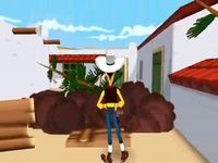 une photo d'Ã©cran de Lucky Luke - La Fievre de l Ouest sur Sony Playstation